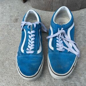 Vans Blue and White Athletic Shoes
